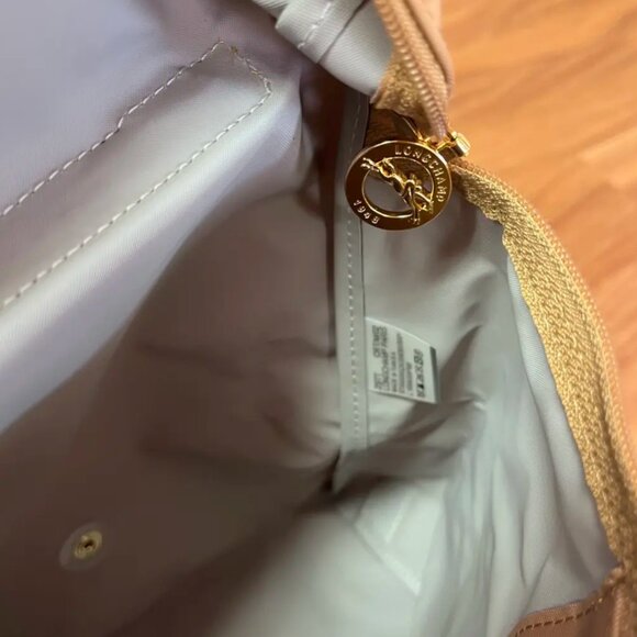 Longchamp Pliage Leather and Nylon Backpack (Like New)